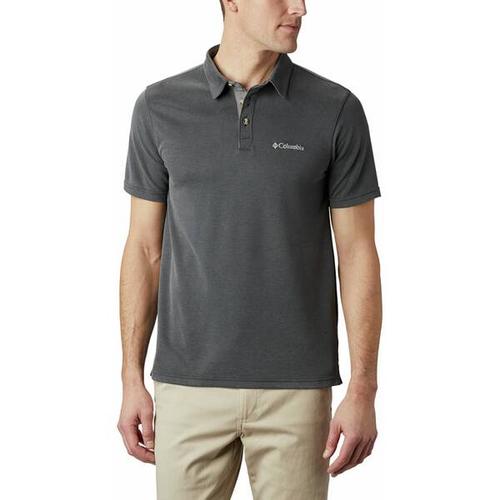 COLUMBIA-Herren-Oberteil-Nelson Point™ Polo, Größe L in Schwarz