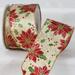 The Holiday Aisle® Poinsettia Ribbon Fabric in Red/Yellow | 0.12 H x 3 W x 720 D in | Wayfair 41537B11FD504A8782C94490E3D76717