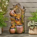 Millwood Pines Resin Jar Fountain | 23.5 H x 12.5 W x 10.5 D in | Wayfair 0BE450A9B36147929EDC9AF848A12546