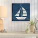 Breakwater Bay 'Nautical Love (Sail Boat)' - Unframed Print on Canvas in Gray | 37 H x 37 W x 1.5 D in | Wayfair F91508F20D0946DFAD6B3A5495082D99