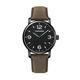 WENGER Herren Armbanduhr Urban Metropolitan Ø 42mm, Swiss Made, Analog Quarz, Wasserdicht bis 100m, Leder Armband, Schwarz/Braun, 01.1741.135