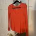 American Eagle Outfitters Tops | Coral American Eagle Waffle Top | Color: Orange | Size: Xs