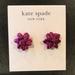 Kate Spade Jewelry | Kate Spade Bourgeois Bow Purple Stud Earrings | Color: Purple | Size: Os