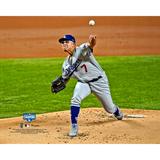 Julio Urias Los Angeles Dodgers Unsigned 2020 MLB World Series Champions Pitching Photograph
