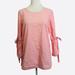 J. Crew Tops | J Crew Bell Sleeve Pink Cotton Blouse Top | Color: Pink | Size: Xs