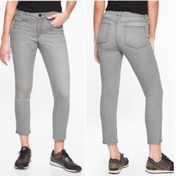 Athleta Jeans | Athleta Sculptek Skinny Crop Medium Grey Size 4 | Color: Gray | Size: 4