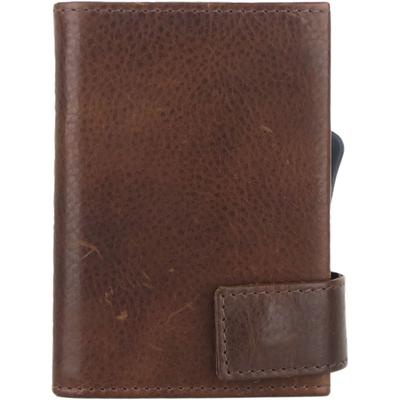 SecWal - SecWal 2 Kreditkartenetui Geldbörse RFID Leder 9 cm Portemonnaies 1 ct Braun Herren Image