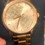 Coach Accessories | Coach Grand Rose Gold Rose Dial Signature Brand New In Box | Color: Gold | Size: Os