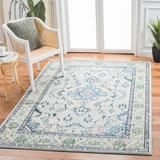 White 79 x 0.45 in Indoor Area Rug - Bungalow Rose Blakesburg Oriental Light Blue/Ivory/Green Area Rug | 79 W x 0.45 D in | Wayfair