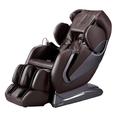 Inbox Zero Faux leather Power Reclining Heated Massage Chair Faux Leather in Brown | 46.5 H x 30 W x 72 D in | Wayfair