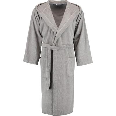 Rhomtuft Bademäntel unisex Kapuze Baronesse kiesel - 85 L Weiss