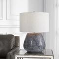 Uttermost Pebbles Metallic Charcoal Gray Finish Ceramic Table Lamp