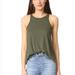Free People Tops | Free People | Euc Long Beach Green Ribbed Tank | Color: Green | Size: S