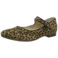 Hush Puppies Women's Melissa Strap Mary Jane Flat, Leopard, 4 UK