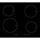 electriQ 60cm 4 Zone 13amp Plug In Induction Hob