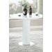 Contemporary Round All-Wood Gloss White Counter Table - Chintaly MURRAY-CNT