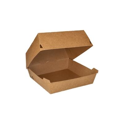 Papstar 225 Stück Burgerboxen, Pappe pure 18,5 x 18,5 cm braun 100% Fair XXL