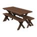 Loon Peak® Guertin Rectangular Outdoor Picnic Table Wood in Gray | 44" L x 27" W x 30" H | Wayfair F2822700908840718B38D4763B8431D8