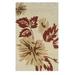 White 60 x 1.5 in Area Rug - Winston Porter Marisela Floral Handmade Tufted Beige Area Rug | 60 W x 1.5 D in | Wayfair