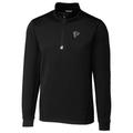 Men's Cutter & Buck Black Atlanta Falcons Traverse Quarter-Zip Pullover Jacket