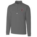 Men's Cutter & Buck Gray Arizona Cardinals Traverse Quarter-Zip Pullover Jacket