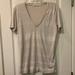 J. Crew Tops | J Crew T Shirt Size M Good Used Condition | Color: Gray/White | Size: M