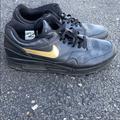 Nike Shoes | Custom Mens Nike Size 12 Doa Airmax 90 Leather Black And Gold | Color: Black/Gold | Size: 12