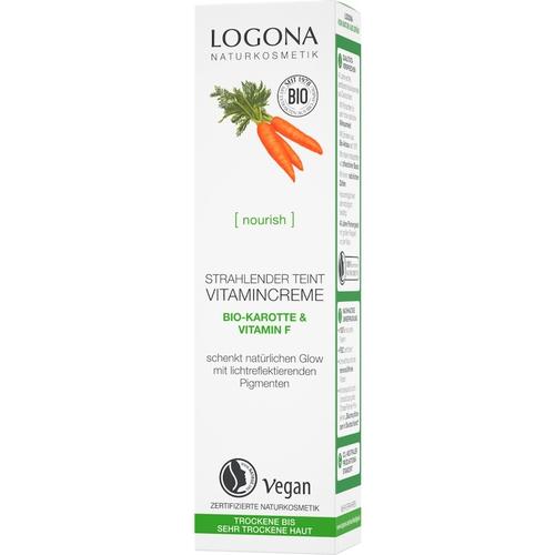 Logona – Nourish Strahlender Teint Vitamincreme Bio-Karotte & Vitamin F Gesichtscreme 30 ml