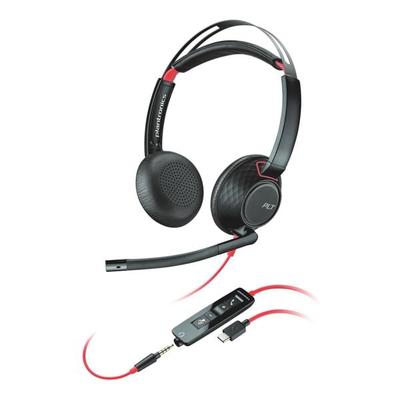 Headset »Blackwire C5220« binaural USB-C / 3,5 mm schwarz, Plantronics