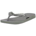 Havaianas Unisex Brasil Logo Zehentrenner, Steel Grey Steel Grey, 39/40 EU