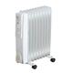 Neo 2000W 9 Fin Electric Oil Filled Radiator Portable Heater With 3 Heat Settings Thermostat (White)