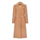 Anastasia Womens Camel Wool Cashmere Winter Belted Wrap Coat Size 14
