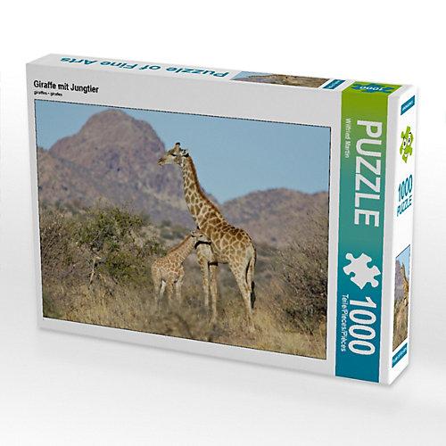 Puzzle Giraffe mit Jungtier Foto-Puzzle Bild von Wilfried Martin Puzzle
