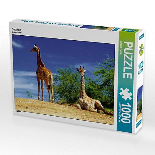 Puzzle CALVENDO Puzzle Giraffen - 1000 Teile Foto-Puzzle glückliche Stunden Kinder