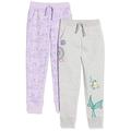 Amazon Essentials Disney | Marvel | Star Wars | Frozen | Princess Mädchen Jogginghose aus Fleece (zuvor Spotted Zebra), 2er-Pack, Princess Ariel, 5 Jahre