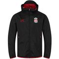 Liverpool FC Official Gift Mens Shower Jacket Windbreaker Peaked Hood Black XL