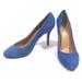 J. Crew Shoes | J. Crew Blue Suede Almond Toe Pumps Heels Women 9 | Color: Blue | Size: 9