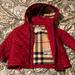 Burberry Jackets & Coats | Burberry Jacket | Color: Red | Size: 12-18mb