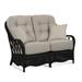 Braxton Culler Everglade 53" Flared Arm Loveseat Polyester/Other Performance Fabrics in Gray/Black | 41 H x 53 W x 38 D in | Wayfair