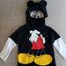 Disney Shirts & Tops | Disney Mickey Mouse Toddler Hoodie With Mesh Mask | Color: Black | Size: 2tb