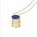 Madewell Jewelry | Madewell Lapis Gold Geometric Necklace | Color: Blue/Gold | Size: Os