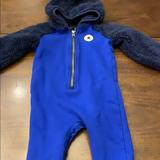 Converse One Pieces | Converse Infant One Piece With Soft Fluffy Hood | Color: Blue | Size: 18mb