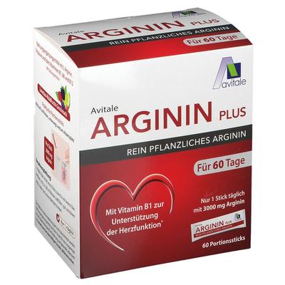 Arginin Plus Vitamin B1+B6+B12+Folsäure Sticks 60x5,9 g Pulver