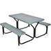 Costway Picnic Table Bench Set for Outdoor Camping -Gray