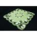 Ophelia & Co. Mcdevitt Floral Square Table Topper Polyester in Green/White | 36 D in | Wayfair A34685332DF64EB1B99735926A8EBC11