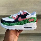 Nike Shoes | Custom “Tiger Melon” Nike Air Max | Color: Pink/White | Size: Various