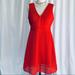 J. Crew Dresses | Jcrew Lace A-Line Orange-Red Dress 8 | Color: Orange/Red | Size: 8