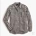 J. Crew Tops | J.Crew Lightweight Boy Shirt In Oversized Gingham | Color: Green/White | Size: 00