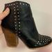 Urban Outfitters Shoes | Black Studded Biker Booties | Color: Black | Size: 7