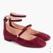 J. Crew Shoes | J.Crew Poppy Two-Strap Ballet Flat Burgundy | Color: Pink/Red | Size: 6